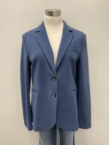 Длинная хлопковая куртка Slim Fit синего цвета Circolo 1901