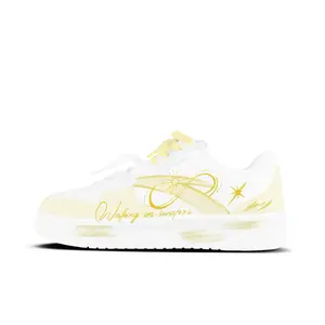 ANTA Расслабленные нескользящие, устойчивые к истиранию, легкие низкие кроссовки для скейтбординга unisex beige yellow