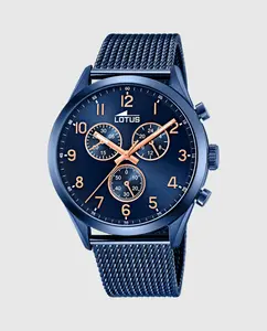 Мужские часы 18638/1 Minimalist из синей стали LOTUS, синий