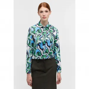 Блузка-рубашка Eterna "РЕГУЛЯРНЫЙ ФИТ", зеленый