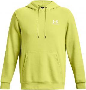 Толстовка Under Armour Essential Fleece - мужская (1373880-203, Timberwolf Taupe/Timberwolf Taupe), Lime Yellow/White
