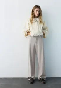 Брюки классического кроя с вытачками Pull&Bear, Beige