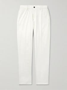 Брюки-панамы облегающего кроя из эластичного хлопкового полотна INCOTEX, белый
