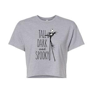 Жуткая укороченная футболка Jack Juniors по мотивам "Кошмара перед Рождеством" Disney, серый