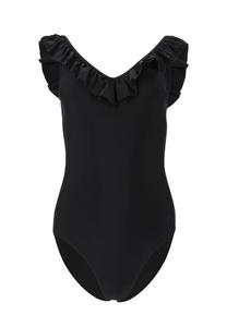Купальник Келли в стильном образе с оборками Endurance Athlecia, черный