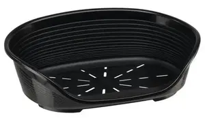 Ferplast Siesta Deluxe Черная пластиковая подстилка для собак 43х28см Ferplast, цвет черный