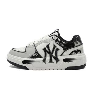 MLB Скользоустойчивые скейтерские кеды Unisex низкие Chunky Liner черный белый