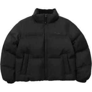 Fila Пуховая куртка женская черная с воротником-стойкой