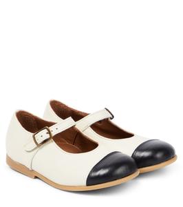 Кожаные балетки Pèpè, белый