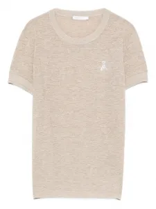 Футболка с короткими рукавами Patrizia Pepe, нейтральный