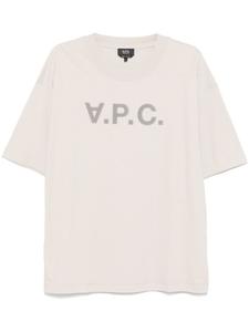 Футболка Grand VPC большого размера A.P.C., нейтральный цвет