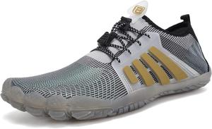 Мужские водные тапочки, босоножки с быстрой сушкой, акваноски для активного отдыха, спорта, каякинга, лодочных прогулок, походов, серфинга и прогулок Watelves, светло-серый