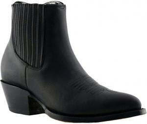 Унисекс ковбойские кожаные ботинки Grinders Maverick для танцев с западным стилем, черный