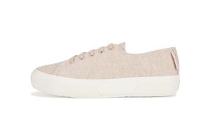 Superga Низкие спортивные повседневные женские кроссовки бежевого цвета