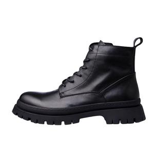 LEYGMENLG Короткие мартинсы мужские с черной подкладкой из флиса, цвет Black Fleece-Lined