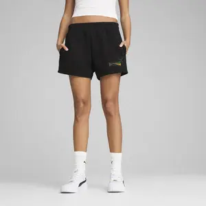 Шорты Puma LOVE UNITED средней посадки 4" женские шорты, черный