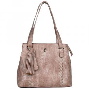 Кожаная большая сумка-органайзер Julia Buxton Whip Stitch с блокировкой RFID, песочный