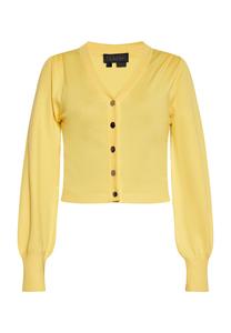 Вязаный кардиган NAEMI, светло-желтый
