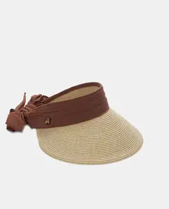 Натуральный козырек с коричневой лентой Aranda, цвет Natural