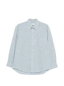 Рубашка в клетку на пуговицах Dunst, синий