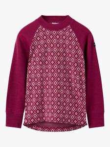 Детская шерстяная джаккардовая скандинавская футболка с длинным рукавом Polarn O. Pyret