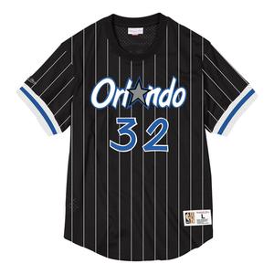 Футболка Mitchell & Ness x NBA Orlando Magic Name and Number Mesh T-shirt 'Shaquille O'Neal 32', черный