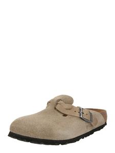 Тапочки BIRKENSTOCK Slippers Boston LEVE, серо-коричневый