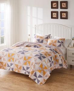Двусторонний комплект постельного белья Pinwheel Posey из 3 предметов, размер King Greenland Home Fashions, Peach