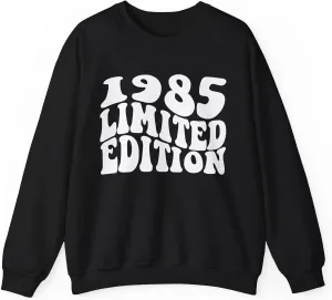 Свитшот 1985 Birth Year, подарок на 40-летие, Unisex Heavy Blend Crewneck