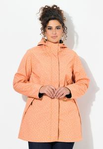 Водонепроницаемая куртка RAINDROP PRINT LONGLINE  Ulla Popken, оранжевый