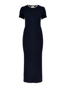 Apricot Вязаное платье в цвете Navy