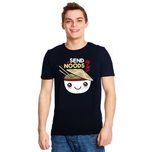 Футболка Send Noods Ramen для любителей аниме синяя