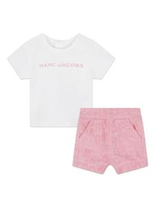 Marc Jacobs Kids комплект из футболки и шортов с логотипом, розовый