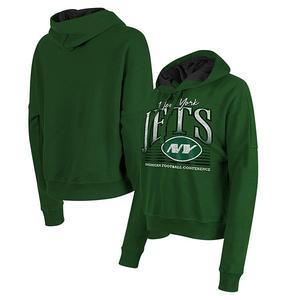 Женский свитшот с капюшоном heather green new york jets New Era