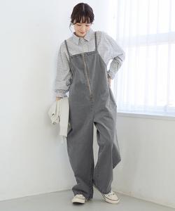 Джинсовый комбинезон с застежкой-молнией спереди Coen, цвет Lt.Gray