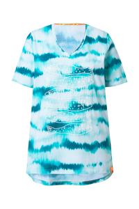 Футболка LAURASØN, Cyan blue/Light blue