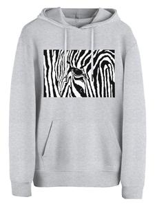 Толстовка Cotton Prime Black & White Zebra Eye, серый