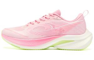 QIAODAN Низкие повседневные кроссовки для бега с противоскользящим и износостойким покрытием, женские, цвет вишнево-розовый, ярко-розовый