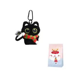 Dolls and bears dance Очаровательные черные кошки куклы-талисманы плюшевый кулон 12см высота