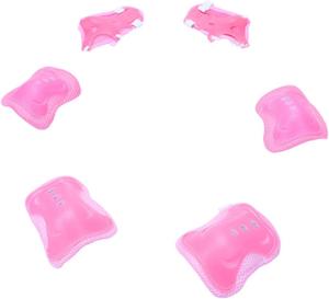 6 предметов защитной экипировки для мальчиков и девочек: налокотники, наколенники, защитная экипировка для катания на коньках, безопасность для малышей Parliky, Pink