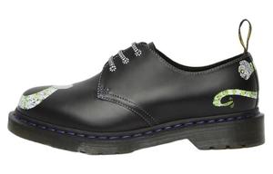 Dr. Martens 1461 WB Beetlejuice Гладкая кожа Оксфорд Черный Гладкий Dr.Martens