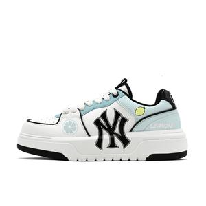 MLB Износостойкие скейтерские кроссовки low top unisex chunky liner, синий белый