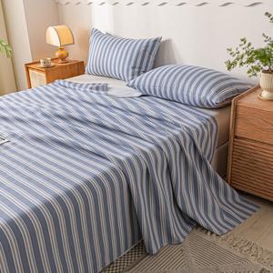 Avivi Простыня 200х240 см из грубого хлопка, цвет Simple Life Blue