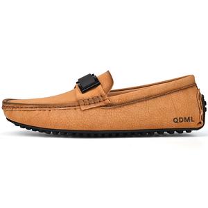 Qiandongmeili Мокасины мужские светло-коричневые, цвет Light Brown