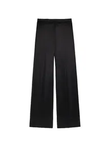 Палаццо цвета дижон с задними прорезными карманами Joseph, черный