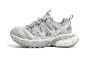 Женские серые кроссовки с амортизаторами, устойчивые к истиранию и скольжению, низкие, массивные FOREVER 21, Gray