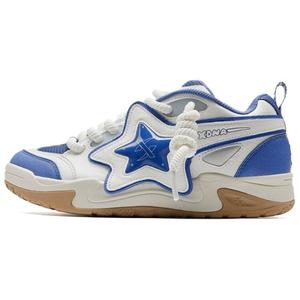 Кроссовки XTEP Skateboarding Shoes Men Low-top White/Blue, белый/синий