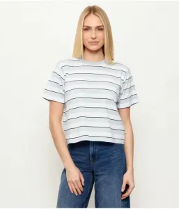 Футболка cropped fit Guess Jeans, небесно-голубой