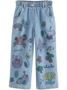 Джинсы свободного кроя Next, светло-голубой