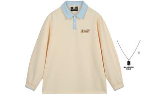 Футболка поло унисекс A.X.S.K, светло-голубая